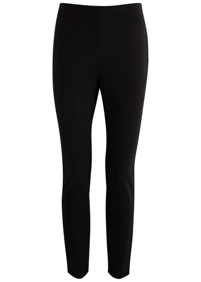 Dorothee Schumacher Emotional Essence Slim-leg Jersey Trousers In Black