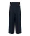 Dorothee Schumacher Wide Leg Punto Milano Sailor Pants In Black