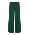 Dorothee Schumacher Emotional Essence Jersey Wide-leg Pants In Green