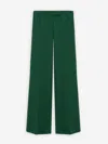 Dorothee Schumacher Wide Leg Pants In Punto Milano In Dark Green