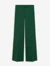 Dorothee Schumacher Wide Leg Pants In Punto Milano In Extended Tab Closure At Waist