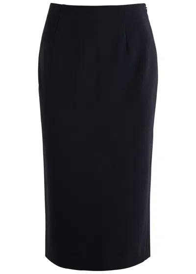 Dorothee Schumacher Emotional Essense Jersey Midi Skirt In Navy
