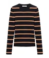 Dorothee Schumacher Energetic Ease Pullover In Energetic Blue Trio In Multi