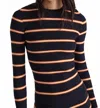 Dorothee Schumacher Energetic Ease Pullover In Energetic Blue Trio In Black