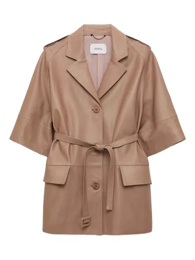 DOROTHEE SCHUMACHER EPAULETTED BELTED JACKET