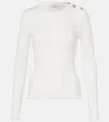 Dorothee Schumacher Buttoned-shoulder Sweater In White