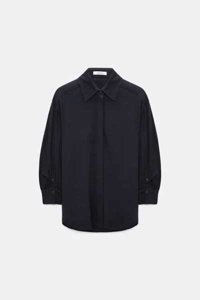 Dorothee Schumacher Extra Fine Merino Shirt In Black