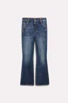 DOROTHEE SCHUMACHER CROPPED FLARED JEANS WITH WESTERN DETAILS