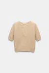 Dorothee Schumacher Extra Soft Cashmere Crop Sleeve Sweater