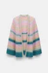 Dorothee Schumacher Extra Soft Cashmere Stripe Cape-cardigan