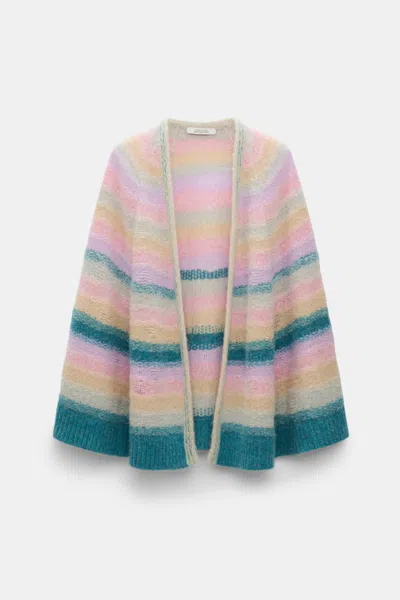 Dorothee Schumacher Extra Soft Cashmere Stripe Cape-cardigan