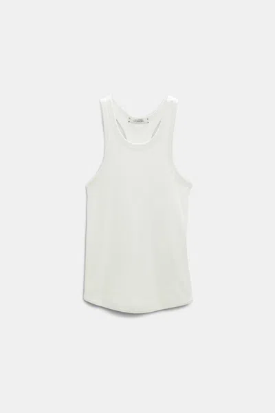 Dorothee Schumacher Ribbed Seduction Top In White