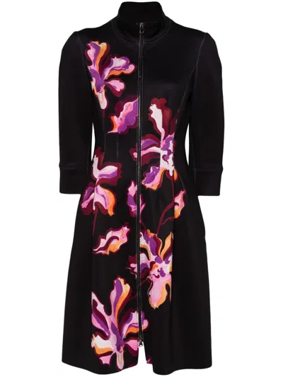 Dorothee Schumacher Flame Flower Dress In Schwarz