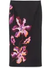 Dorothee Schumacher Printed Neoprene Pencil Skirt In Black