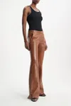 Dorothee Schumacher Sleek Statement Leather Trousers In Brown