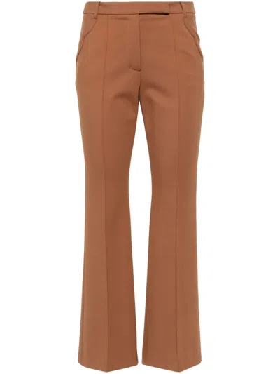 Dorothee Schumacher Emotional Essence Straight-leg Trousers In Brown