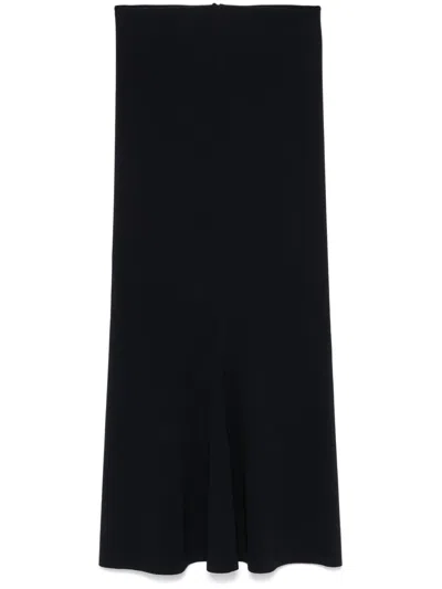Dorothee Schumacher Flared-hem Midi Skirt In Blue