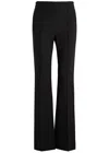 Dorothee Schumacher Flared-leg Stretch-jersey Trousers In Black