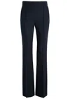 Dorothee Schumacher Flared-leg Stretch-jersey Trousers In Navy