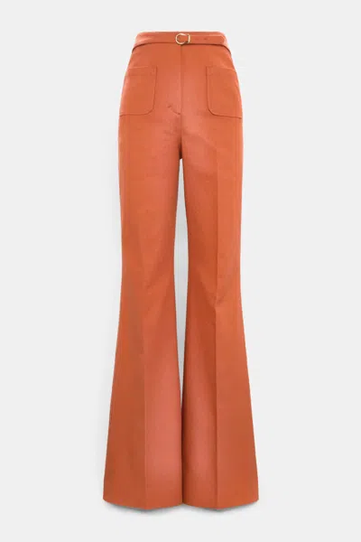 Dorothee Schumacher Flared Pants Aus Baumwolle In Orange