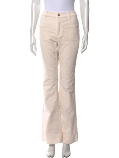 Pre-owned Dorothee Schumacher Flared Pants In Neutral