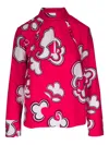 Dorothee Schumacher Printed Blouse In Viscose Twill In Pink