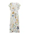 Dorothee Schumacher Floral Twist Midi Dress In White