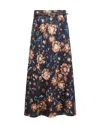 Dorothee Schumacher Floral-print Linen Midi Skirt In Floral