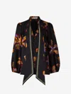 Dorothee Schumacher Printed Silk Twill Top In Black