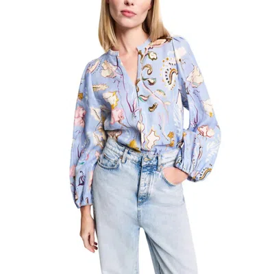 Dorothee Schumacher Floral Power Blouse In Wicked Flower In Multi