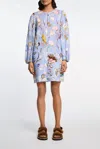 Dorothee Schumacher Floral Power Mini Dress In Blue In Blue