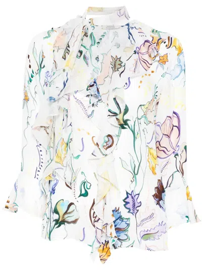 Dorothee Schumacher Floral-print Shirt In White