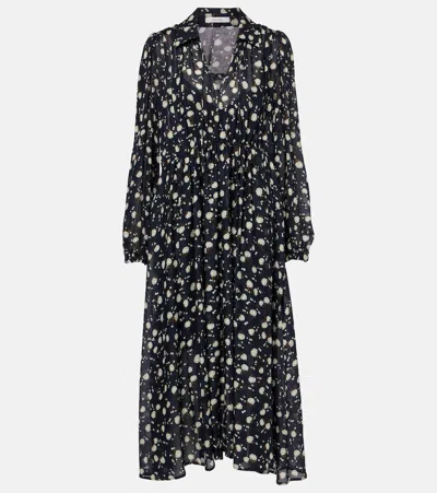 Dorothee Schumacher Floral Volumes Printed Maxi Dress In Multicoloured