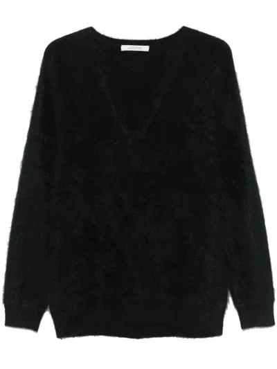 Dorothee Schumacher Fluffy Luxury Sweater In Black