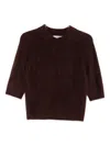 Dorothee Schumacher Fluffy Statement Sweater In Brown