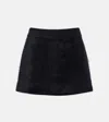 Dorothee Schumacher Fluffy Statement Wool-blend Miniskirt In Black