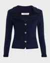 Dorothee Schumacher Fluffy Statements Button-down Knit Cardigan In True Navy