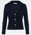 Dorothee Schumacher Fluffy Statements Wool And Cashmere Cardigan In Blue