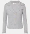 Dorothee Schumacher Fluffy Knit Blazer-style Cardigan In Grey