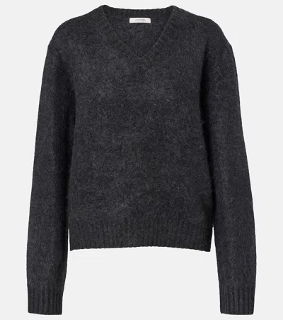 Dorothee Schumacher Fluffy Statements Wool And Cashmere Sweater In Gray