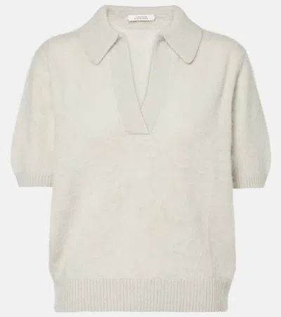 Dorothee Schumacher Fluffy Statements Wool And Cashmere Top In Green