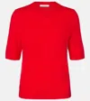 Dorothee Schumacher Fluffy Statements Wool And Cashmere Top In Red
