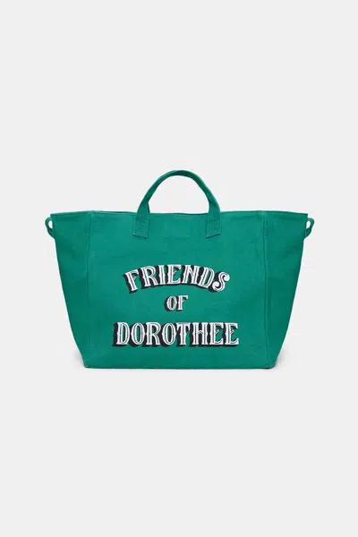Dorothee Schumacher Friends Of Dorothee Canvas Tote In Green