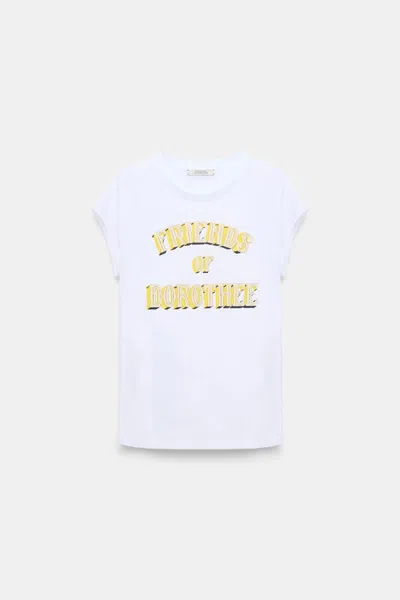 Dorothee Schumacher Friends Of Dorothee Printed Cotton T-shirt In White