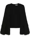 Dorothee Schumacher Fringed-detailing Blouse In Black
