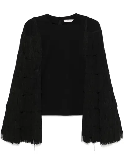 Dorothee Schumacher Fringed-detailing Blouse In Black
