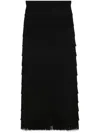 Dorothee Schumacher Fringed Maxi Skirt In Black