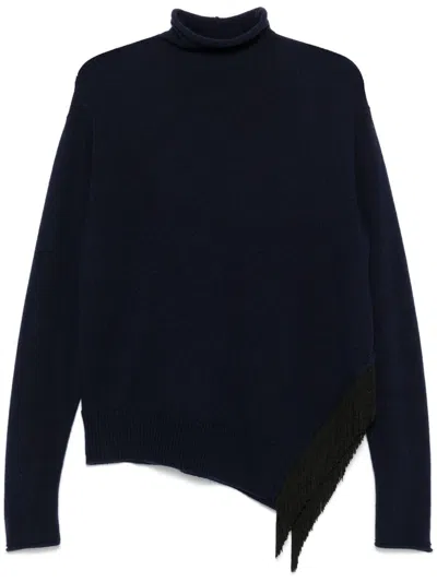 Dorothee Schumacher Fringed Sweater In Black