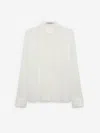 Dorothee Schumacher Sheer Twist Georgette Blouse In White