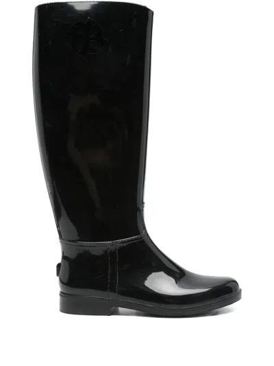 Dorothee Schumacher Gloss-finish Knee-high Boots In Black